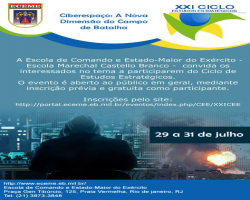 IMM organiza o XXI Ciclo de Estudos Estratégicos, sobre Ciberespaço