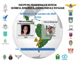 Webinar do grupo de Defesa Química, Biológica, Radiológica e Nuclear (DQBRN).
